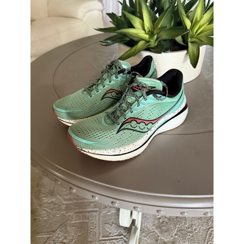Saucony Women's Endorphin Speed 3 Running Shoes, Sprig/Black, US 9.5